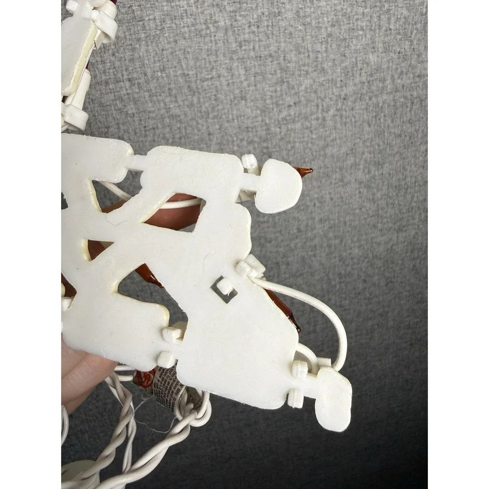 Vintage Christmas Lighted Silhouette‎ Window Wall Table Decoration Candle Light